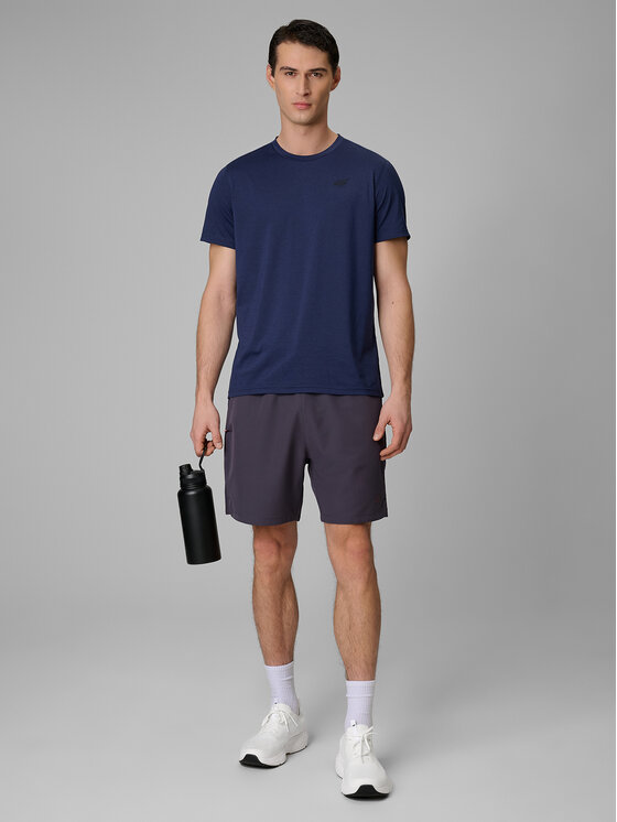 4F 4F Koszulka techniczna MULTI ACTIVE Granatowy Regular Fit
