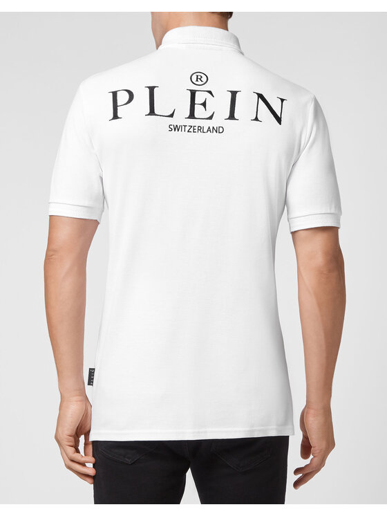 PHILIPP PLEIN PHILIPP PLEIN Polokošeľa 25477 Biela Slim Fit