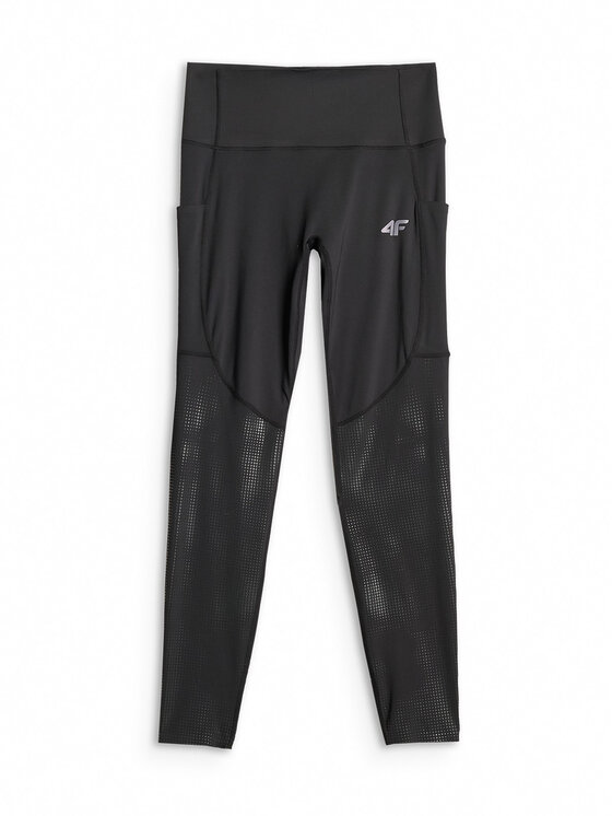 4F 4F Legginsy JOY MOTION Czarny Slim Fit