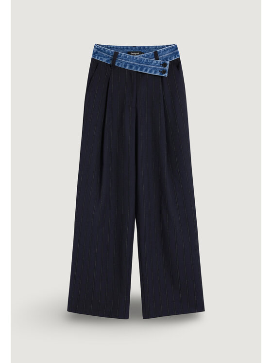 Desigual Desigual Chinosy PANT_EXPRESS Czarny Modern Fit
