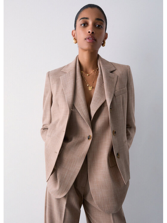 Liu Jo Liu Jo Giacca da abito WA6529T332A02153 Beige Regular Fit