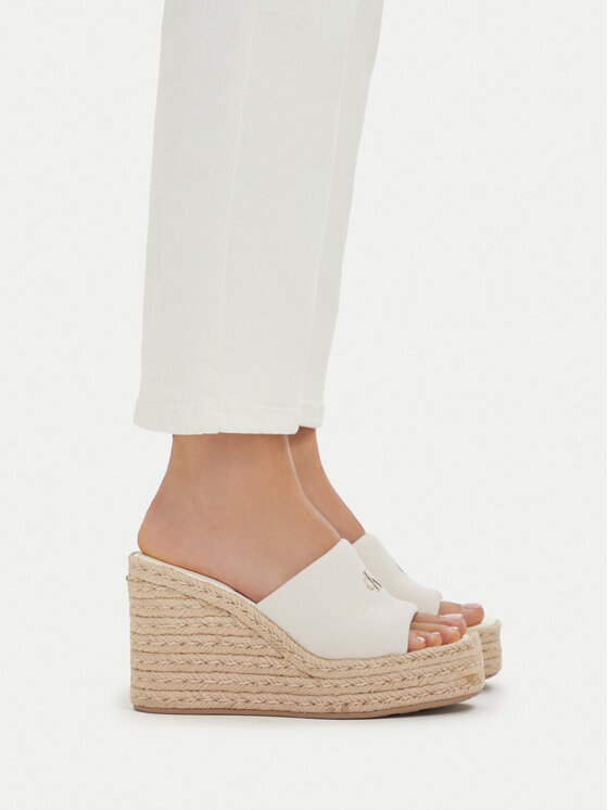 Calvin Klein Calvin Klein Espadrilles Wedge Espad 70 Canvas Mg HW0HW03282 Creme