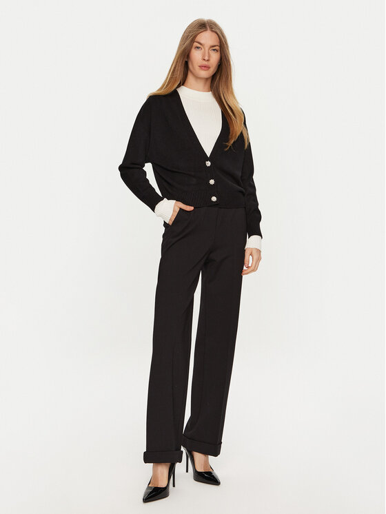 ViCOLO ViCOLO Strickjacke 77036S Schwarz Relaxed Fit
