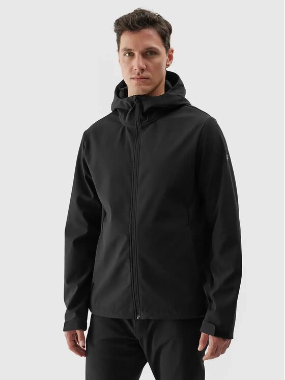 4F 4F Giacca softshell 4FWAW24TSOFM283-20S Nero Regular Fit