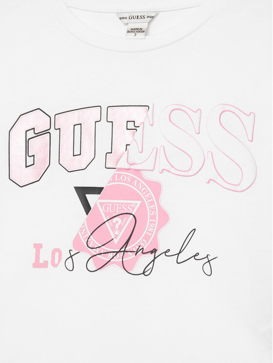 Guess Guess Komplektas: marškinėliai ir sijonas J5YG00 K6YW4 Balta Classic Fit