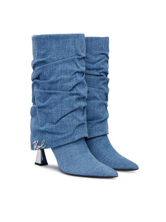 KARL LAGERFELD KARL LAGERFELD Cizme Debutante KL32086 Bleumarin