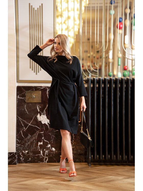 Stylove Stylove Večerní šaty S403 Černá Premium Fit