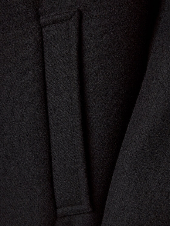 Sisley Sisley Übergangsmantel 2VKFSN025 Schwarz Regular Fit