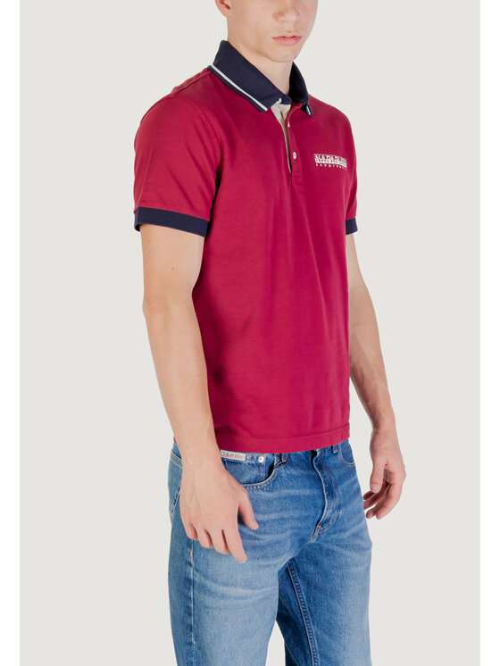 Napapijri Napapijri Polo E- ZERI Μπορντό Casual Fit