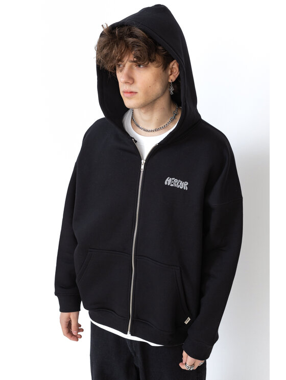 Mercur Mercur Bluza Minilogo Czarny Comfort Fit