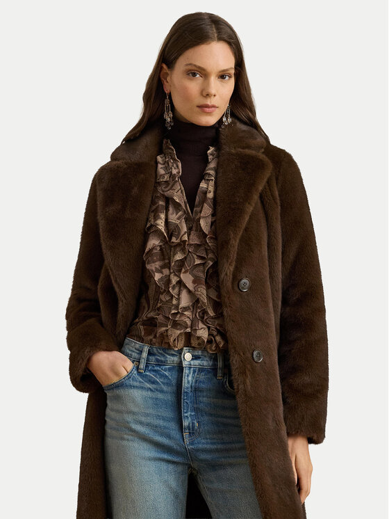 LAUREN RALPH LAUREN LAUREN RALPH LAUREN Szőrme 297957521001 Barna Relaxed Fit