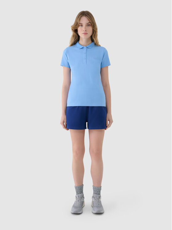 4F 4F Polo 4FWMM00TPTSF365-32S Niebieski Slim Fit