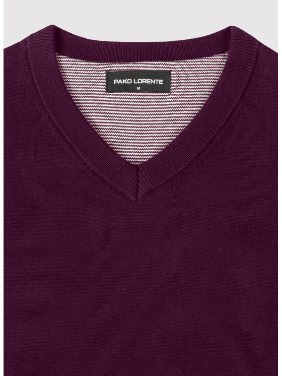 Pako Lorente Pako Lorente Sweter P25WN-2X-029 Fioletowy Classic Fit