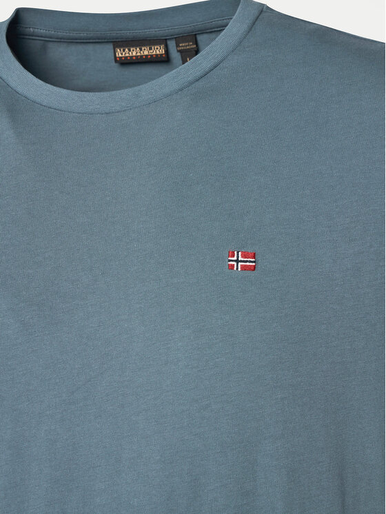 Napapijri Napapijri T-shirt Salis NP0A4H8D Siva Regular Fit