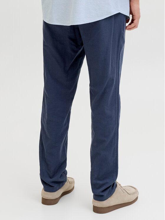 Jack & Jones Jack & Jones Chino nohavice Stace 12248604 Tmavomodrá Tapered Fit