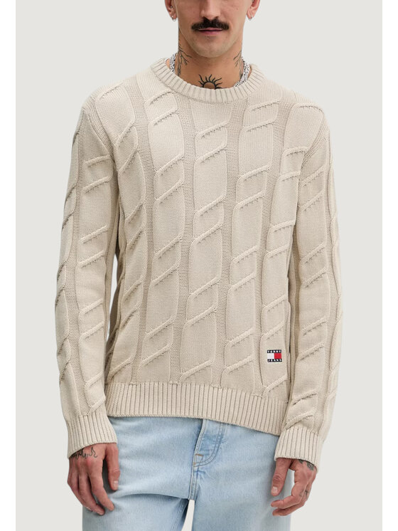 Tommy Jeans Tommy Jeans Maglione DM0DM22355 Beige Casual Fit