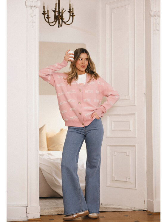 BIZUU BIZUU Kardigan MYLES Růžová Standard Fit