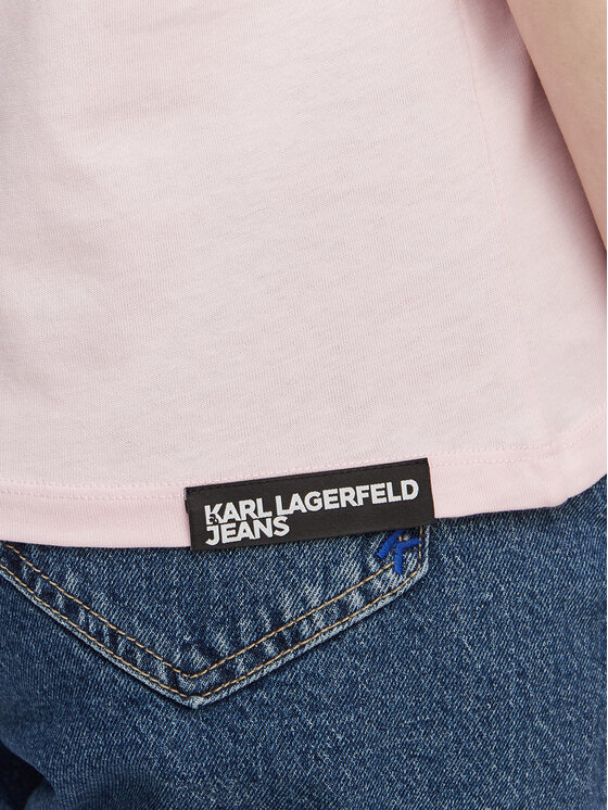 Karl Lagerfeld Jeans Karl Lagerfeld Jeans T-Shirt A1W17031 Ανοιχτό ροζ Regular Fit