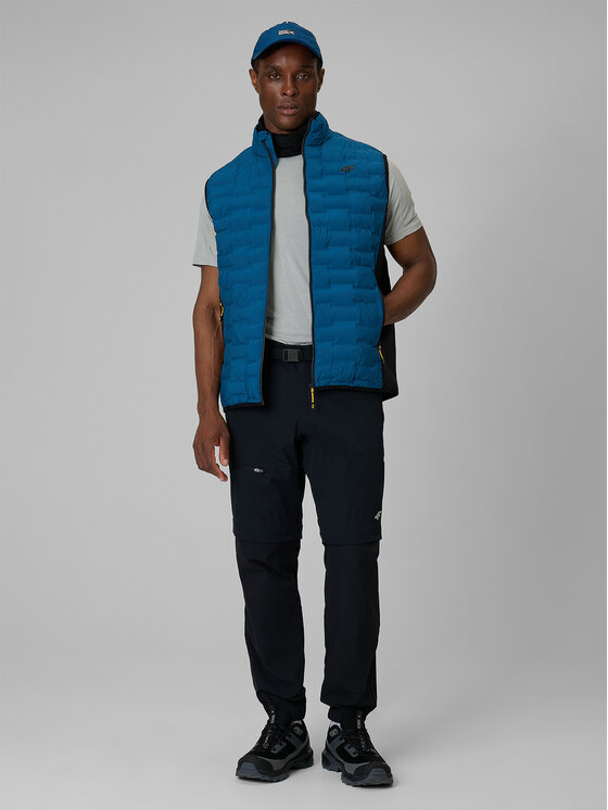 4F 4F Spodnie outdoor TREKKING Czarny Regular Fit