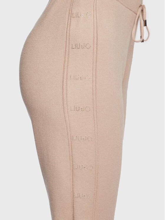 Liu Jo Sport Liu Jo Sport Kötött nadrág TF2106 MA63M Bézs Regular Fit