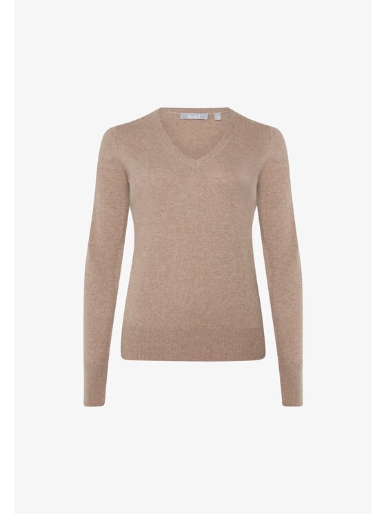 Style Republic Style Republic Sweter Kaszmir Beżowy jasny Comfort Fit