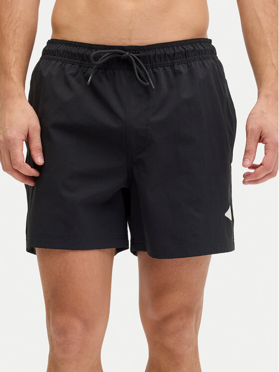 Jack & Jones Jack & Jones Pantaloni scurți pentru înot Maui Tropic 12291385 Negru Regular Fit