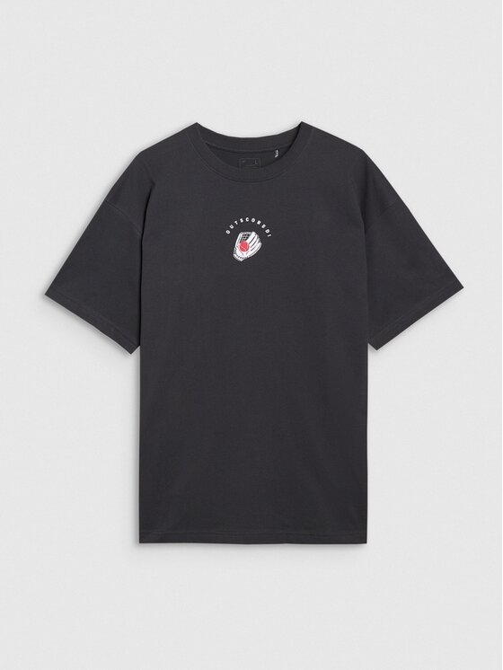 4F 4F T-shirt 4FRSS25TTSHM2981-20S Nero Oversize