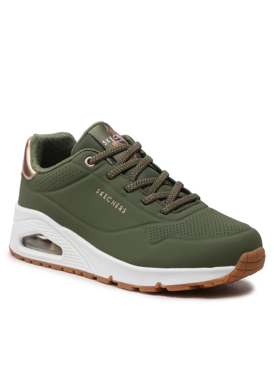 Skechers Skechers Sneakersy Uno Shimmer Away 155196/OLV Kaki