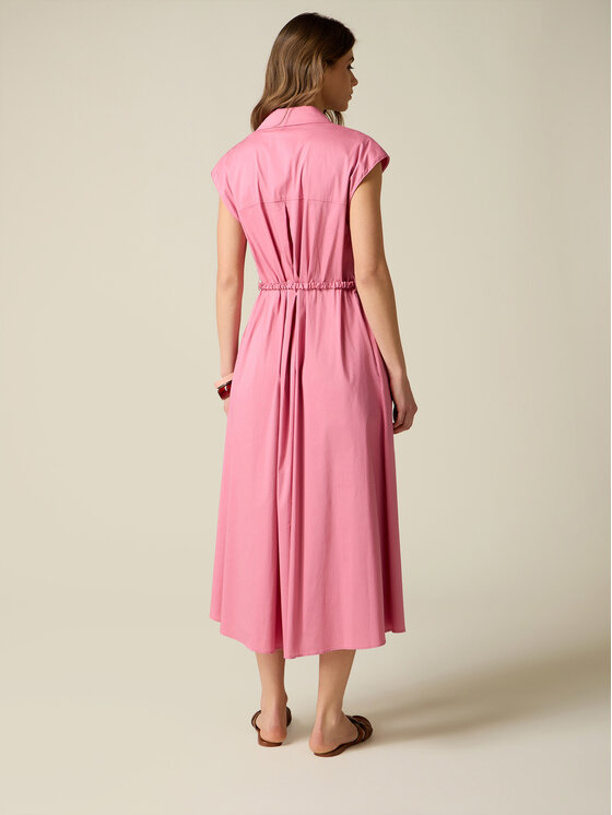 Oltre Oltre Vestito da giorno 7082R005123N006 Rosa Flare Fit