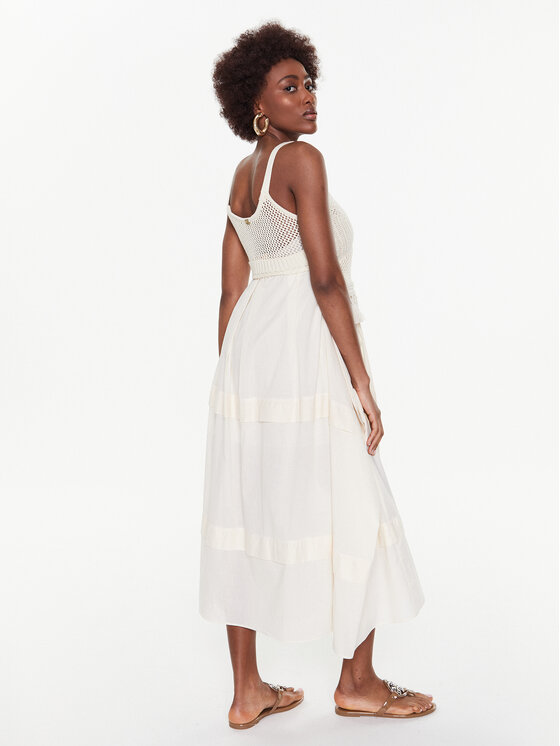 TWINSET TWINSET Vasaras kleita 231TT3080 Écru Regular Fit