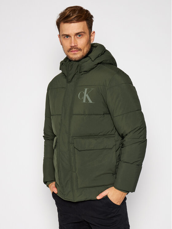 Calvin Klein Jeans Calvin Klein Jeans Vatovaná bunda J30J316622 Zelená Regular Fit