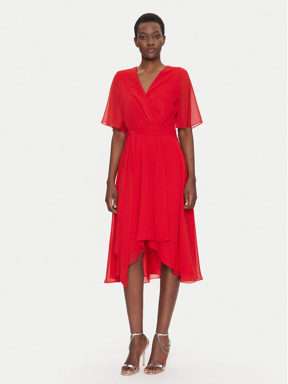 Swing Swing Rochie cocktail 5AI10200 Roșu Regular Fit
