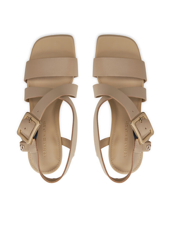 Tommy Hilfiger Tommy Hilfiger Σανδάλια Hardware Block High Heel FW0FW07016 Καφέ