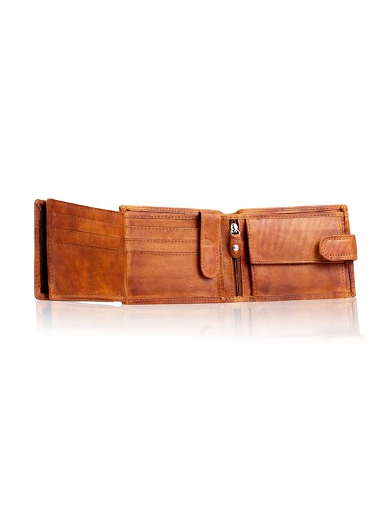 Mustang Mustang Portfel DENIMO WALLET Brązowy