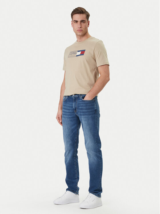 Tommy Hilfiger Tommy Hilfiger Marškinėliai Brand Love Box MW0MW42366 Smėlio Regular Fit