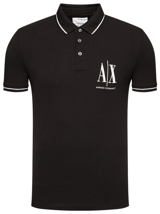 Armani Exchange Armani Exchange Polo 8NZFPA Z8M5Z 1200 Czarny Regular Fit