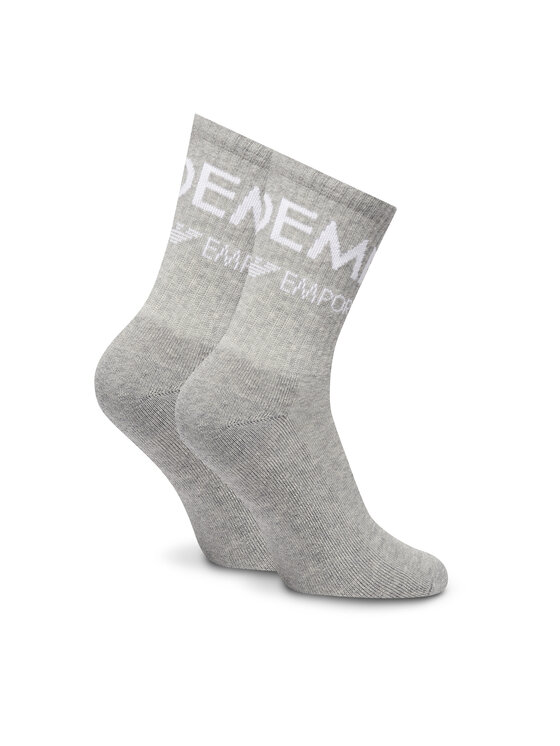 Emporio Armani Underwear Emporio Armani Underwear 2er-Set hohe Damensocken 292303 4F227 00948 Grau