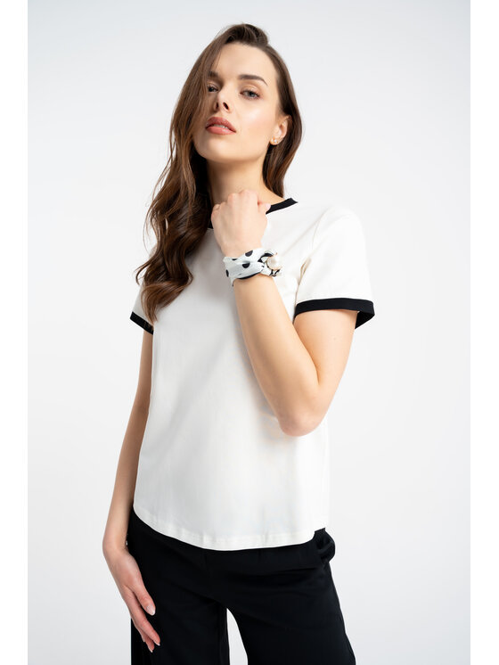 CLICK CLICK Μπλουζάκι 10-6710 Λευκό Regular Fit