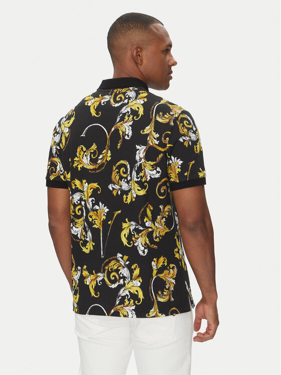 Versace Jeans Couture Versace Jeans Couture Polo marškinėliai 78GAG6S0 Juoda Regular Fit