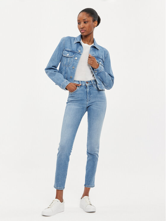 Wrangler Wrangler Jeansy 112342896 Niebieski Skinny Fit
