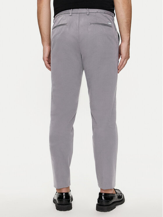BOSS Boss Chino nohavice Kaito1 50487966 Sivá Slim Fit