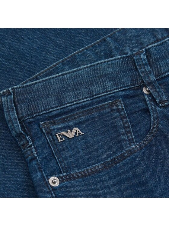 Emporio Armani Emporio Armani Džínové šortky 3R1PA6 1D85Z Tmavomodrá Regular Fit