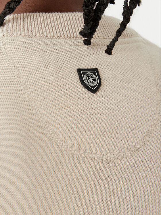 Beverly Hills Polo Club Beverly Hills Polo Club Tricou M7611-HR Bej deschis Regular Fit