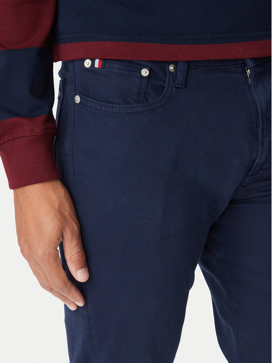 Tommy Hilfiger Tommy Hilfiger Jeans hlače MW0MW44914 Mornarsko modra Slim Fit