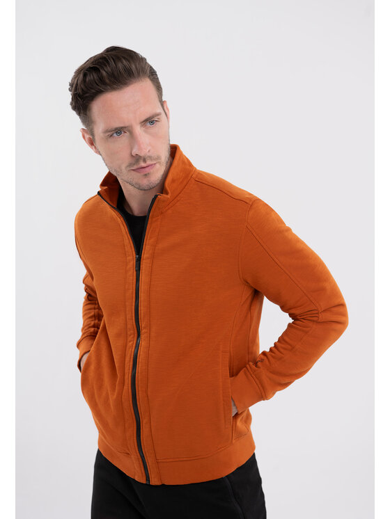 Volcano Volcano Bluza B-KAD Pomarańczowy Regular Fit