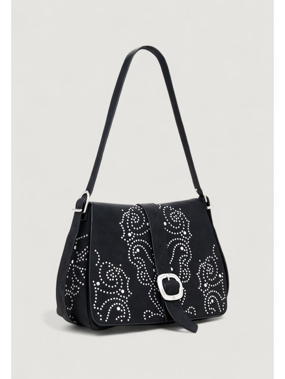 Desigual Desigual Torba BAG_POKER FACE POSADAS MI Czarny
