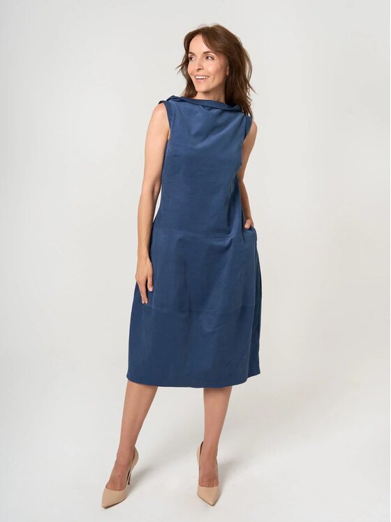 Willsoor Willsoor Sukienka codzienna 67970 Granatowy Regular Fit