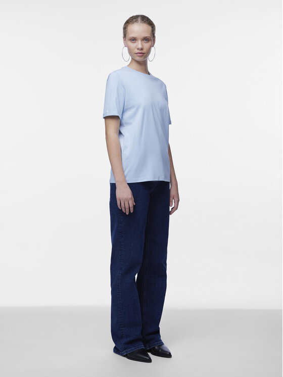 Pieces Pieces T-krekls Ria 17086970 Zils Regular Fit