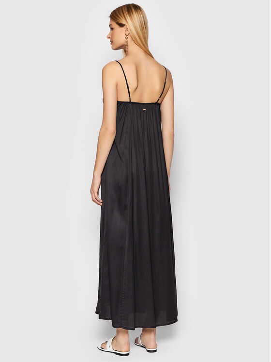 Fracomina Fracomina Kleid für den Alltag FR22SD3018W41301 Schwarz Regular Fit
