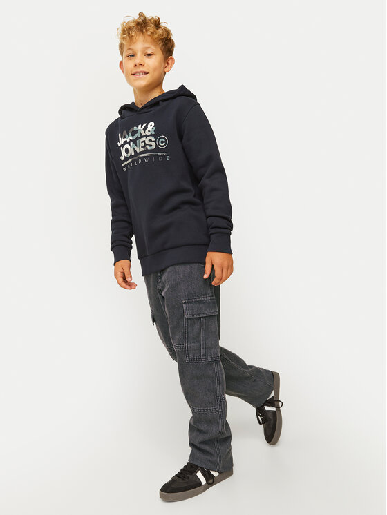 Jack & Jones Junior Jack & Jones Junior Дънки Chris 12262331 Сив Relaxed Fit